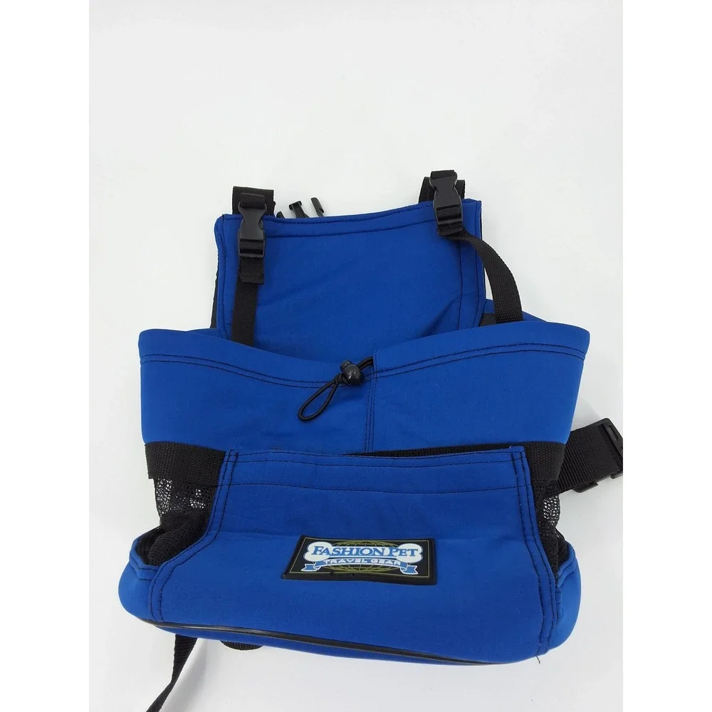 Fashion Pet Travel Gear Front Dog Carrier Backpack Blue Small Pet Tote Mesh